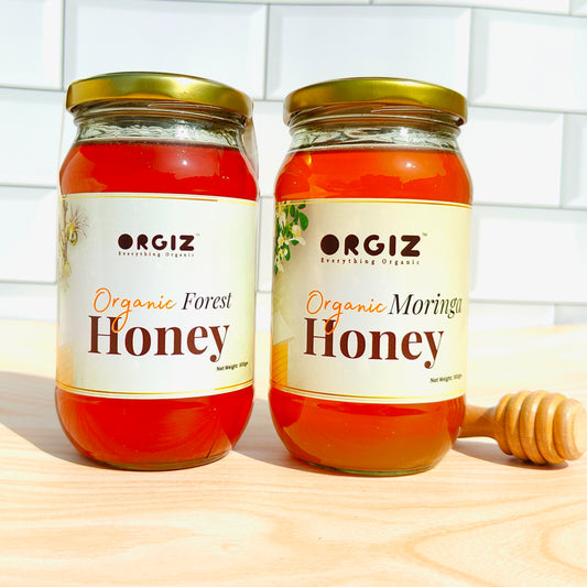 Organic Moringa Honey & Forest Honey Combo | 500gm +500gm